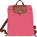 Longchamp  Le Pliage Nylon Foldable Backpack Color Grenadine Pink New w/tag Photo 1