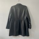 Anne Klein  Genuine Leather Trench Coat Photo 3