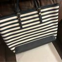 Tommy Hilfiger  navy striped oversized classic preppy carry-all tote bag Photo 4