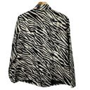 kim rogers  Zebra Print Full Zip Jacket WOmen's Size 1X Zip Pockets NEW Photo 1