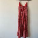 Abel the label NWT  Tangerine Red Lola Floral Button Ruffle Hem High Low Dress Photo 4