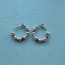 American Eagle Beaded Hoop Earrings Photo 0