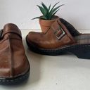 EastLand  Mae Womens Clogs Shoes Size 7.5M Brown Distressed Buckle Comfort SlipOn Photo 12