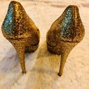 Charlotte Olympia  Gold Glitter Priscilla Platforms Photo 5