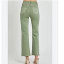 Risen  Olive Karla High-Rise Slit Straight Jeans Size 32 NWT Photo 1