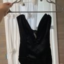 One Piece Black Velvet Body Suit Photo 2