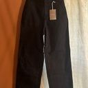 Everlane The Organic Wide-Leg Pant Cotton Double Button Cropped Black NWT Size 4 Photo 1