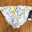 Jantzen NEW NWT  White Yellow Gray Black Floral Tie Knot Y2K Bikini BOTTOM 14 Photo 0