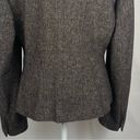 Ann Taylor  Brown Tweed Wool Cotton Blend Academia Office  Blazer NWOT Size 14 Photo 5