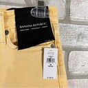 Banana Republic  NWT High Rise Straight Ankle Jeans in Pale Yellow Size 26P Photo 7