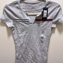 Tommy Hilfiger  Womens T-Shirt Split Neck Short Sleeve Tee Casual Cotton XS NWT Photo 0