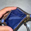 Coach Leather Tan Wristlet w/ Blue Strap Photo 2