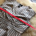 BCBGMAXAZRIA Fitted stripped top with cap sleeves size L Photo 4