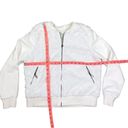 David Lerner  Quilted Faux Fur Bomber Jacket White Oversize Fairy Festival Y2K XS Photo 5