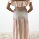 Yumi Kim NEW  Womens S Spring Fling Maxi Dress Cameo Pink Tiered Off Shoulder Photo 4