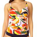 Anne cole  Twist Front Underwire Tankini Swim Top plus size 16W NWT Photo 0