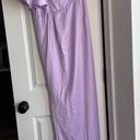 Boohoo Puff One Shoulder Lilac maxi Dress Photo 2