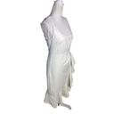 Cinq à Sept  Ruffle Angela Dress White Womens Size 6 Photo 6