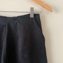 ZARA Black High Waisted Satin Effect Trouser Shorts Size Medium Photo 1