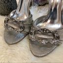 Marciano  BY GUESS Silver Peep Toe Heels | Bridal Wedding Shoes Photo 2