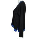 Misook  2 piece Cardigan Twinset Tank Size Small Cardigan Size Medium Blue Black Photo 4