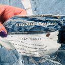 American Eagle  Destroyed Relaxed Mom Jeans Size 16R High Rise Stretch Photo 3