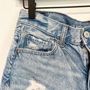 American Eagle  Distressed Mom Jeans Blue Size 8 Photo 2