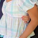 Old Navy Pastel Plaid Baby Doll Style Photo 1