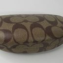 Coach  Signature Logo Tan/Brown Hard Clamshell Sun Glasses Case Photo 1