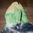 Samii Ryan NIP  Blue Tie Dye Butterfly Growth Hooded Sweatshirt Size Medium Photo 4