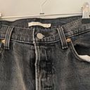 Levi's Wedgie Straight Break a Leg Gray Black Wash High Rise Jeans size 31 Photo 7