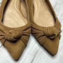 J.Jill  Nicolette Tan Suede Slingback Bow Pointed Flats Photo 4