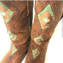 Durango  Western Cowboy  Cowgirl Boots Turquoise Diamond Leather Size 7 Photo 9