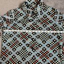 Vintage Blue  and Brown Checkered Pattern Dress Photo 10