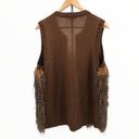 love on a hanger  Boho Faux Fur Embroidered Trim Vest Boho Photo 7