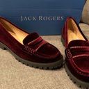 Jack Rogers Jack Rodgers Burgundy Tabby Loafer Size 6 NIB Photo 0