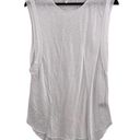 LA Made  White Sleeveless Long Tee Small New Photo 0