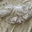 American Eagle White Mini Skirt Skort Coquette Pretty Lacy Cute Flower Photo 0