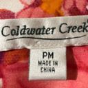 Coldwater Creek  blazer jacket floral top long sleeve pink pm petite medi… Photo 8