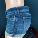 Abercrombie & Fitch  Dark Wash Cuffed Jean Shorts Photo 3