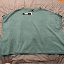 Cyrus NWT  Aqua Fresh Green Sweater Knit Poncho Size Small Photo 4