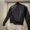 Nike Women's  Air Woven Black Insulated Pilot Flight Bomber Zip Up Jacket Sz S! Photo 5