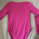 Old Navy Women’s Pink Long Sleeve Bodysuit Photo 3