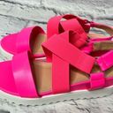 Dream Paris Dream Pairs strapy hot pink platform sandal new size 9 Photo 0