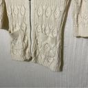 DKNY  Cardigan Open Knit Sweater Full Zip 3/4 Sleeve XS Photo 7