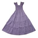 Hill House NWT  Ellie Nap Dress in Plum Floral Brocade Smocked Tiered Midi XS Photo 1