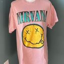 Nirvana  Pink Band T-Shirt S/M Photo 0