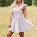 These Three Boutique Periwinkle Flutter Sleeve Dress Photo 0