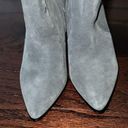 Tahari  Women’s Dark Gray Suede Pointed Toe Chunky Heel Mid Calf Alanna Boots 9.5 Photo 2