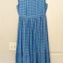 Draper James  Flutter Sleeve Gingham Silk Patio Shirtdress Photo 7